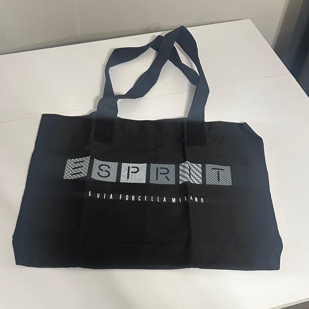 Esprit Black Tote Bag with Logo